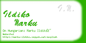 ildiko marku business card